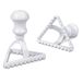 Staedter Triangle Ravioli Snijder, 9,5 cm, PP-kunststof, wit