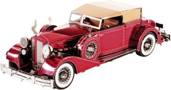 Metal Earth 1934 Packard Twelve Convertible Modelbouwset - Rood