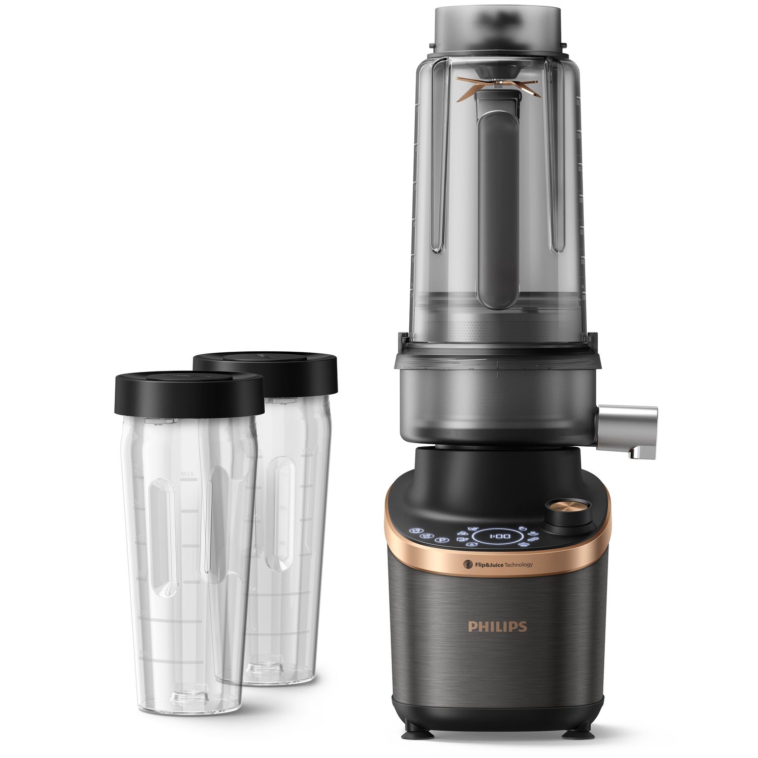 Philips Flip & Juice HR3770/10 Blender - Black/Copper