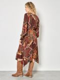 Apricot Patchwork Print Hanky Hem Midaxi Dress