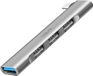 LogiLink Professional LogiLink Ultraslim Hub, 4-poorts USB 3.0, aluminium behuizing, Zilver