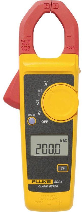 Fluke FLUKE-302+/EUR Stroomtang Digitaal CAT III 600 V, CAT IV 300 V