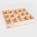 TickIT Houten Sorteren dienblad - 14-Compartimenten