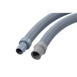 Xavax Verlengstuk voor afvoerslang en waterafvoer, universeel, flexibel voor wasmachine of vaatwasser, 2,5 m, hoge chemische en drukbestendigheid, grijs