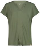CMP Dames jersey shirt Blend V-hals korte mouw salvia M