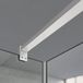 Grand Verre - Barre de maintien en aluminium anodisé blanc mat pour verre 6-8mm 140cm