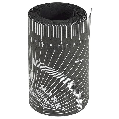 Jackson Safety CURV-O-MARK Wrap-A-Round Las-/Pijpleidingslay-out-liniaal, extra groot (lengte: 2,1 m), zwart - 177b, J1860