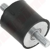 MAGIQ Parts Trillingsdempers, type Uni, afmetingen 25x25 mm, schroefdraad M6x12 / M6x12, lengte 60 mm