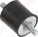 MAGIQ Parts Trillingsdempers, type Uni, afmetingen 25x25 mm, schroefdraad M6x12 / M6x12, lengte 60 mm