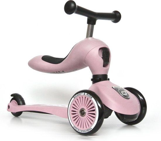 Scoot & Ride Highwaykick 1 Step - Loopfiets Rose - 1-8 jaar - Roze