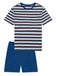 SCHIESSER Nachtkledij ' Nightwear ' donkerblauw / offwhite