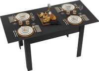 Puluomis Uitschuifbare eettafel - 105-150x70 cm - Zwart