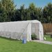 vidaXL Tuinkas met stalen frame 44 m² 22x2x2 m wit