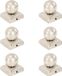 vidaXL Paalkappen 6 stuks bol 71x71 mm roestvrij staal