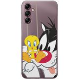 ERT GROUP mobiel telefoonhoesje voor Samsung A14 4G/5G origineel en officieel erkend Looney Tunes patroon Sylvester & Tweety 002