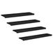 vidaXL Traplopers 4 st 110 x 30 x 2 cm Zwart Massief beukenhout
