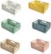 6 boîtes de rangement en plastique robustes et pliables pour diverses applications à la maison et au bureau