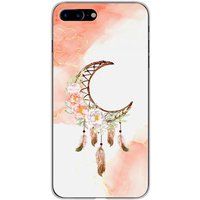 1001 coques Apple iPhone 7 Plus Dreamcatcher Lune Bedrukt Siliconen Hoesje