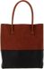 DECADENT Sac bandoulière en cuir Shopper Lori Tote Cognac / Black Brun Noir