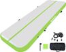 Merkloos Jin Sheu Airtrack Turnmat Opblaasbaar - Gymnastiekmat met Elektrische Pomp - Dubbellaags PVC - 200 cm - Groen