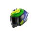 Shark Skwal Jet Cup Replica Granado, casque ouvert, Mat Bleu/Jaune Néon/Vert Néon, XXL
