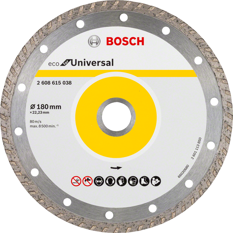 Bosch Accessoires BOSCH Universal Turbo 180x22.23x2.6x7mm