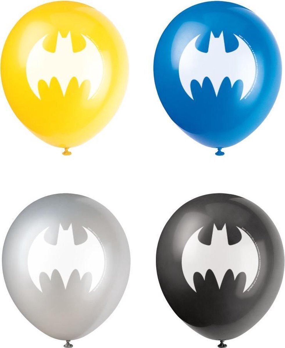 - Batman Ballonnen 30cm 8st