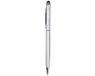 DrPhone SX Pro V3 Universele 2-in-1 Stylus Pen met Balpen – Compatibel met capacitieve Touchscreens met Rubber Tip – Zwarte Inkt - Zilver