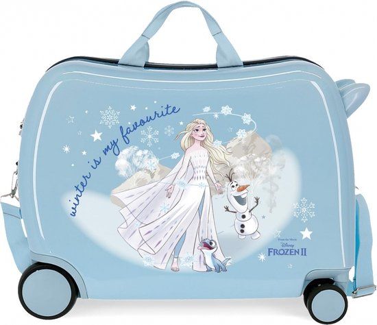 Disney Frozen Kinderkoffer - Hardcase - Handbagage - 4 Wielen - Blauw