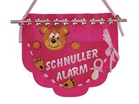 Petra's Bastel News Knutselset met wandtas fopspeenalarm roze vilt 22 cm