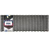 Stabiler Corporation 108 recycled tire-link fatigue mat, for damp areas, Herringbone Weave, black, 24"x60", black/yellow, 1