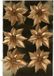 Gerimport Kerstboom bloemen op clip - 6x stuks - goud - kunststof