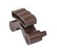 cyclingcolors 1 x lattenhouder, kaphouder, lattenbodem, 55 mm, kunststof, flexibele demping met 2 x bouten, 10 mm bed, bruin