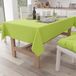 Petti Artigiani Italiani - Elegant rechthoekig tafelkleed van lichtgroen katoen voor 12 plaatsen (140 x 240 cm), keukentafelkleed, 100% Made in Italy
