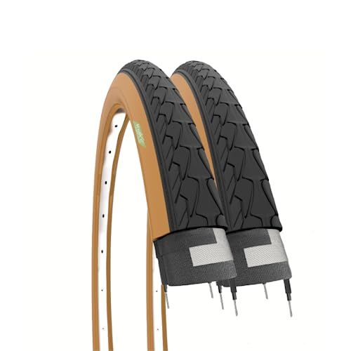 2 Ecovelo 2 banden 700 x 35 C (37-622) zwarte banden voor City Bike Trekking racefiets volwassenen hybride fiets