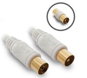 Metronic 438004 coax-kabel 2 m 9.52mm Wit