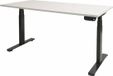 Schaffenburg Zit Sta Bureau - T-poot Elek 160x80 krijtwit -zwart frame