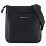 Armani Exchange Messenger Bag - Polyester - Black