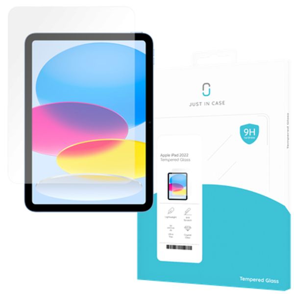 Just in Case Screen Protector for Apple iPad 2022 - Tempered Glass - Clear