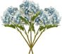 Emerald Kunstbloem hortensia tak - 5x - 52 cm - Lichtblauw