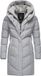 Ragwear Dames gewatteerde jas Natalka Cosy Lichtgrijs 5XL