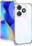 Techsuit Hoesje geschikt voor Tecno Spark 20 - Shockproof Silicone Back Cover - Transparant