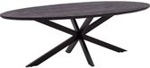 Goossens Nilo Eettafel - Hout - Ovaal - Zwart