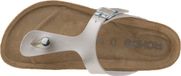 Rohde 5600 01 Leren Dames Slippers Teenslippers - Wit Metallic - 41