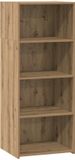 vidaXL Highboard Artisanaal eiken 50 x 41 x 124 cm Bewerkt hout