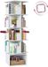 Songmics Custos Collectie - Bibliothèque tournante avec étagères ouvertes et 5 niveaux - Blanc nuage