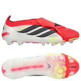 adidas Predator Elite Fold-over Tongue Ag Born For Goals - Lucid Red/noir/blanc - Herbe Synthétique (Ag), pointure 40⅔