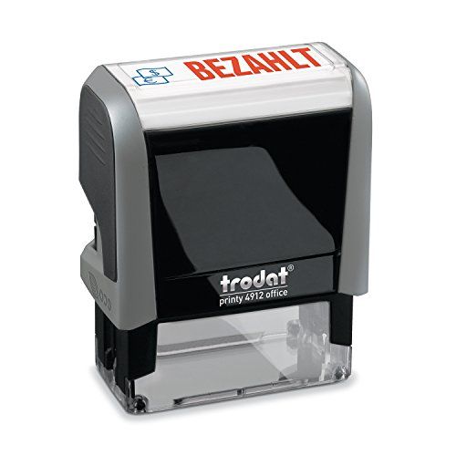 Trodat Office Printy 4912 BETAALD stempel DE Blauw, rood 4,7 cm