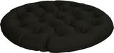 vidaXL Papasan Stoel Kussen VIANEN 100% Polyester Zwart Ø 100 x 12 cm