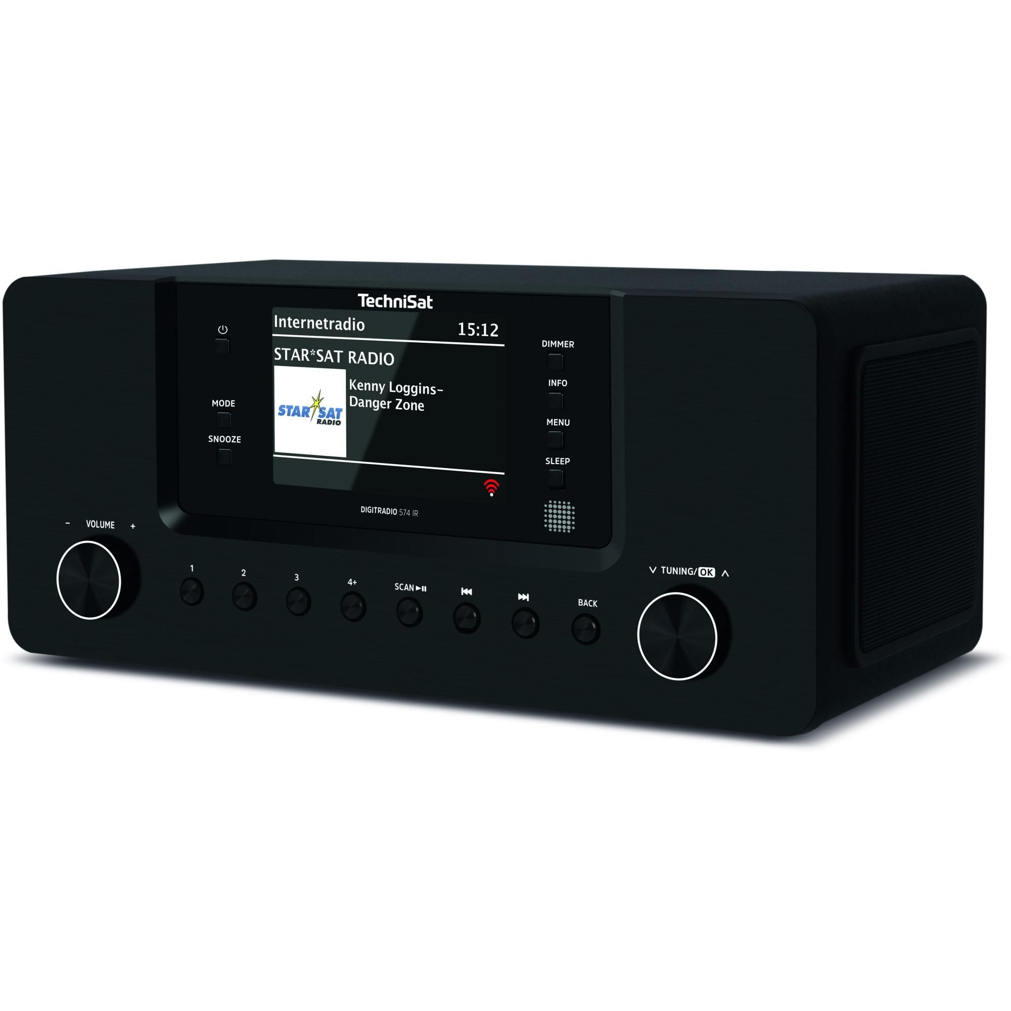 TechniSat 574 IR Draagbare Digitale Radio - DAB+, FM, Bluetooth, WiFi, Zwart